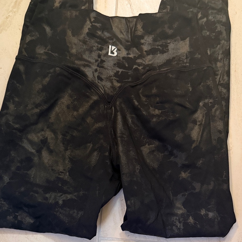 BuffBunny Black Marble High-Waist Leggings